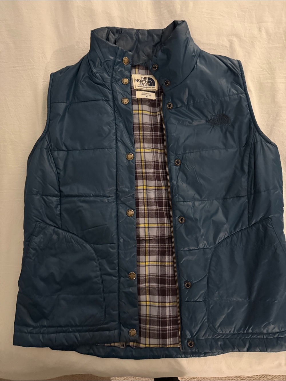 The North Face Slate Blue Quilted Vest